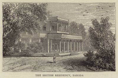 İngiliz İkametgahı, Baroda (gravür) by English School