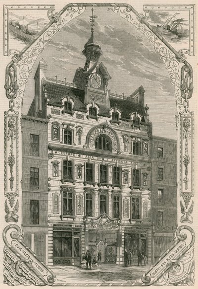 İngiliz ve İrlanda Manyetik Telgraf Şirketi Ofisleri, Threadneedle Street, Londra by English School