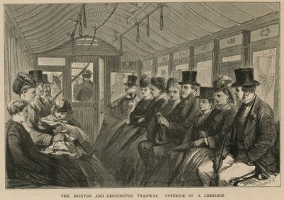 Brixton ve Kennington Tramvayı - bir arabanın içi by English School