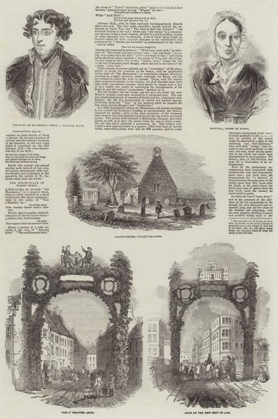 Burns Festivali (gravür) by English School