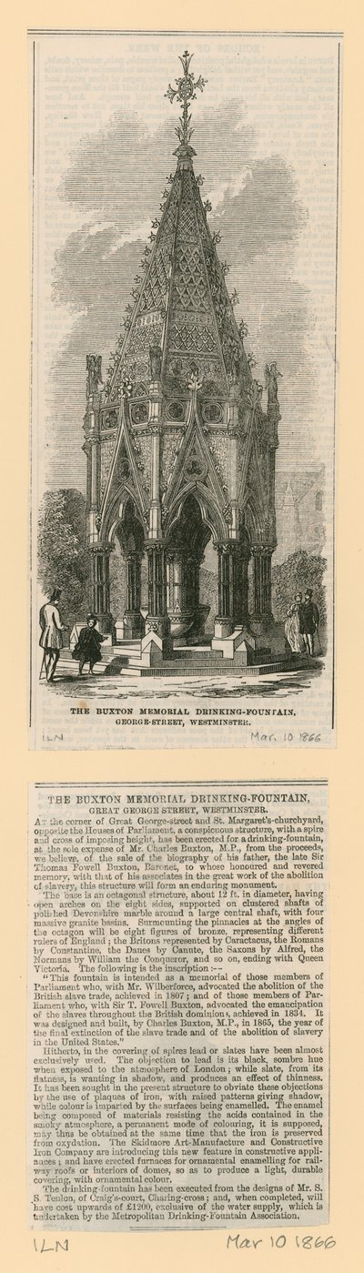 Buxton Memorial İçme Çeşmesi, St Margarets Westminster by English School