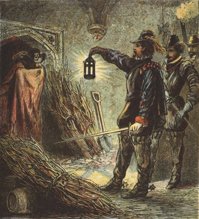 Guy Fawkes'ın Yakalanması, pub. 1890 by English School