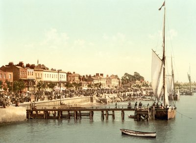 The Cart Parade, Southend (el boyaması fotoğraf) by English School
