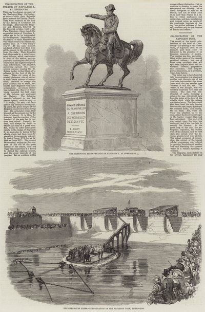 Cherbourg Fetes (gravür) by English School