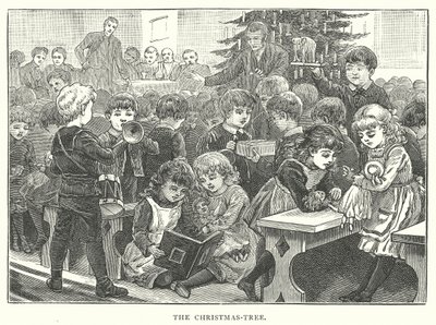 Noel Ağacı (gravür) by English School