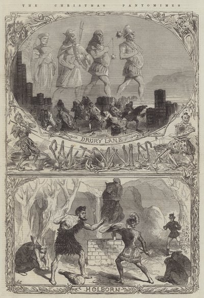 Noel Pandomimleri (gravür) by English School