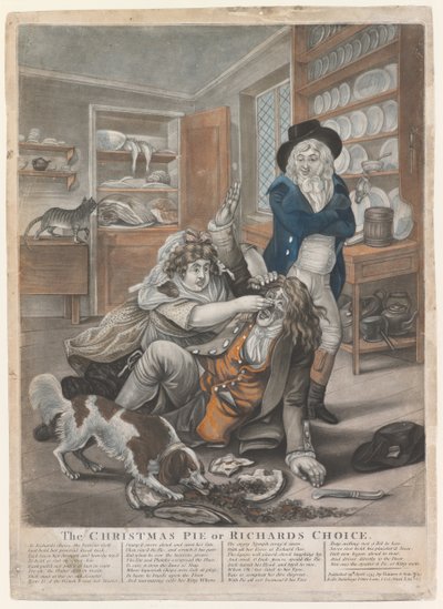 Noel Pastası veya Richards Choice, 1795 (el boyaması gravür) by English School
