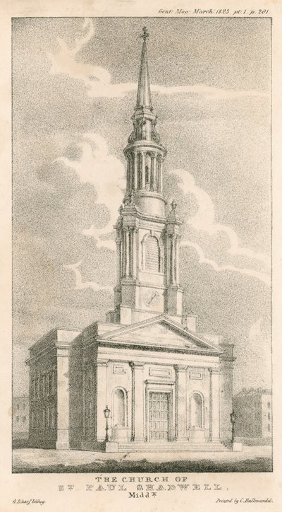 St Paul Kilisesi, Shadwell, Londra by English School