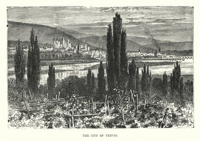 Treves Şehri (gravür) by English School