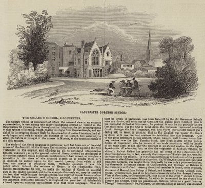 Kolej Okulu, Gloucester (gravür) by English School