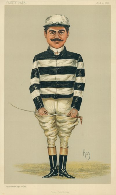 Kont Della Catena, Kont Strickland, 4 Mayıs 1893, Vanity Fair karikatürü by English School
