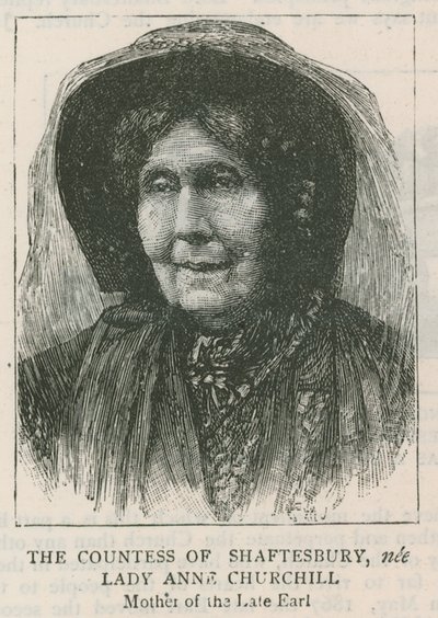 Shaftesbury Kontesi, nee Lady Anne Churchill by English School
