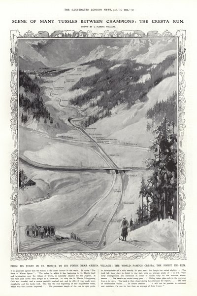 Cresta Run, St Moritz, İsviçre by English School