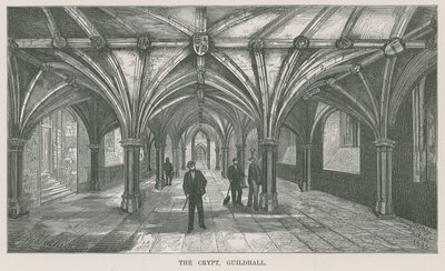 Crypt, Guildhall, Londra by English School