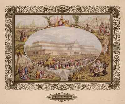 Kristal Saray, 1851, Büyük Sergi, Hyde Park, Londra. by English School