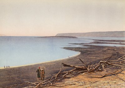 Ölü Deniz, Kuzey Kıyısından, Yaratılış XIII IO II_XIX, 24 25 (renkli taş baskı) by English School