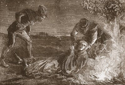 Zwingle'ın Ölümü, James Aitken Wylie'nin (1808-1890) 'Protestanlığın Tarihi'nden bir örnek, pub. 1878 (gravür) by English School