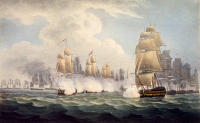Fransızların Linois Altında Yenilgisi, Commodore Dances Squadron tarafından, 15 Şubat 1804, The Naval Chronology of Great Britain, J. Ralfe tarafından by English School