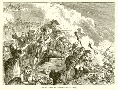 Londonderry Savunması, 1689 by English School