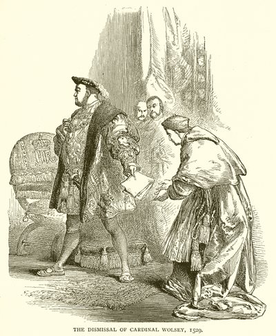 Kardinal Wolsey'nin Görevden Alınması, 1529 by English School