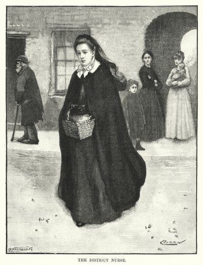 Bölge Hemşiresi (gravür) by English School