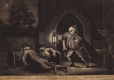 Uçuşa Kaldırılan Ölülerin Rahatsız Edicileri (aquatint) by English School