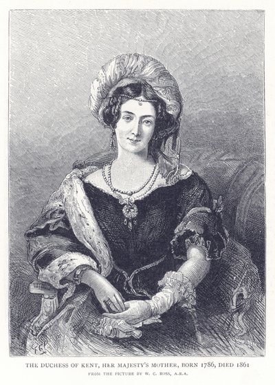 Kent Düşesi, Majestelerinin Annesi, 1786 doğumlu, 1861
