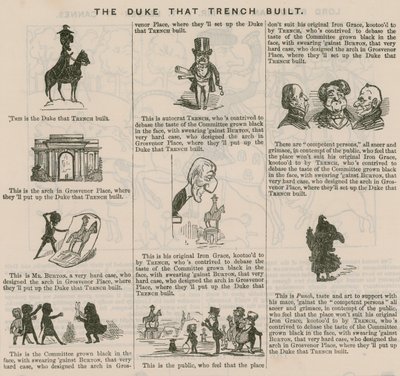 Siperin İnşa Ettiği Dük; Punch'tan, 1846 by English School