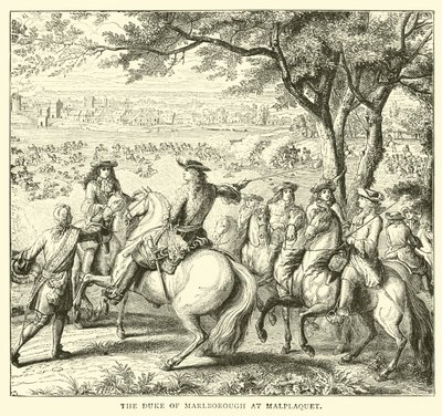 Malplaquet de Marlborough Dükü by English School