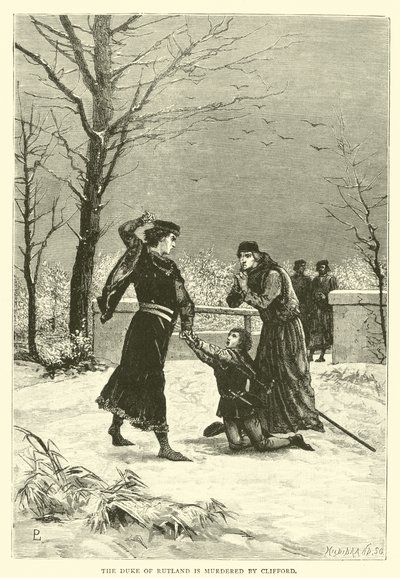 Rutland Dükü Clifford tarafından öldürüldü by English School