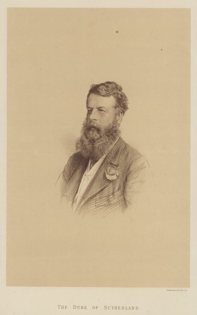 Sutherland Dükü (lito) by English School
