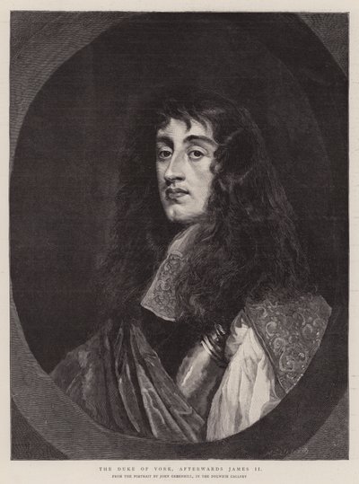 York Dükü, daha sonra II. James (gravür) by English School