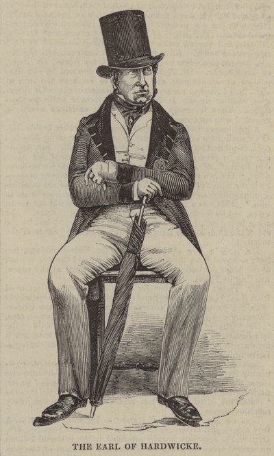 Hardwicke Kontu (gravür) by English School