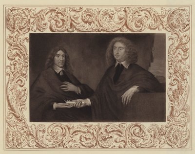 Lauderdale Kontu (sağda) ve Lanark Kontu (sonradan ikinci Hamilton Dükü) (lito) by English School