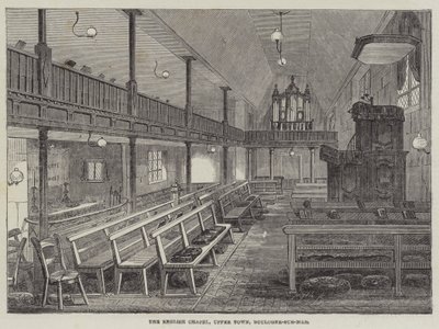 İngiliz Şapeli, Yukarı Şehir, Boulogne-sur-Mer (gravür) by English School