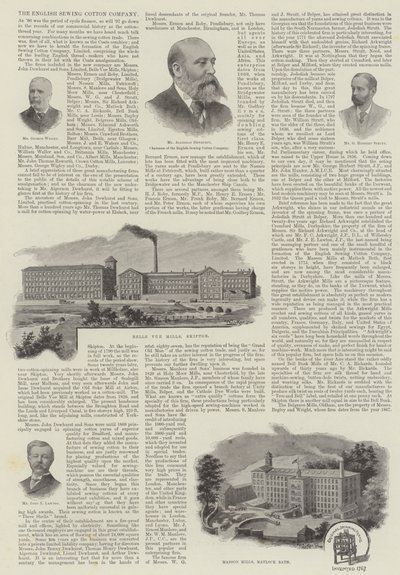 İngiliz Dikiş Pamuk Şirketi (gravür) by English School