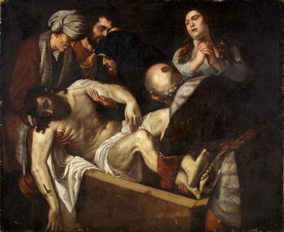 Entombment (tuval üzerine yağlı boya) by English School