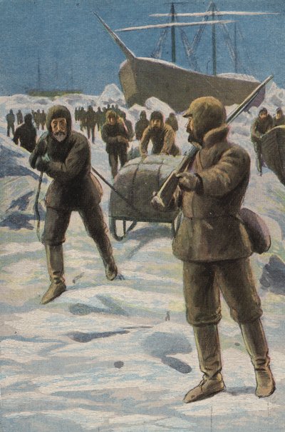 Buzdaki Erebus ve Terör (renkli taş) by English School