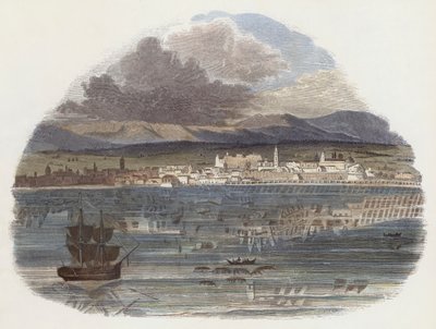 Fata Morgana (renkli gravür) by English School