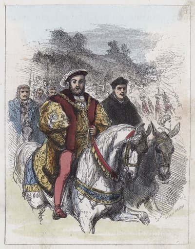 Altın Kumaş Tarlası (renkli gravür) by English School