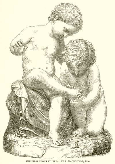 Hayattaki İlk Diken. P. Macdowell, R.A. by English School