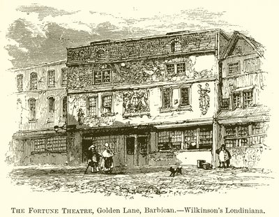 Fortune Tiyatrosu, Golden Lane, Barbican.--Wilkinsons Londiniana by English School