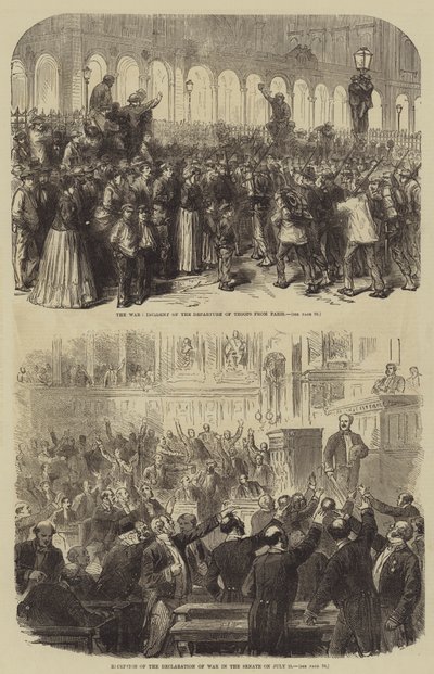 Fransa-Prusya Savaşı (gravür) by English School