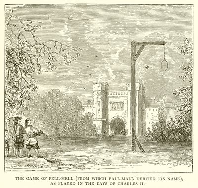 II. Charles Günlerinde Oynandığı Şekliyle Pell-Mell Oyunu (Pall-Mall Adını Türetmiştir) by English School