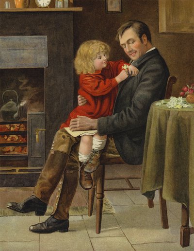 Oyun Bekçisinin Kızı (chromolitho) by English School