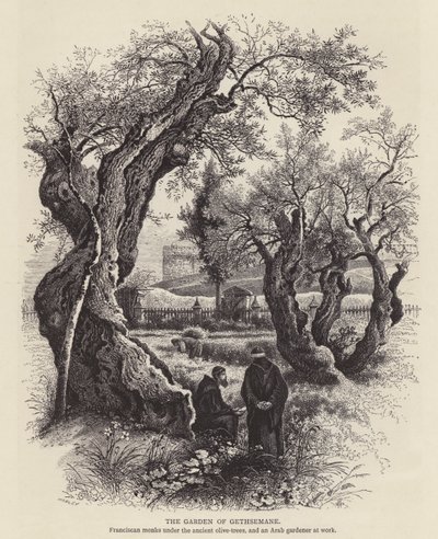 Gethsemane Bahçesi (gravür) by English School