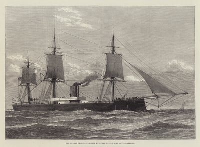 Alman Zırhlı Grosser Kurfurst, son zamanlarda Folkestone açıklarında battı (gravür) by English School