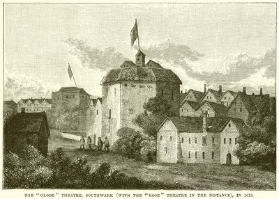 The Globe Theatre, Southwark (Mesafedeki Rose Theatre ile), 1613