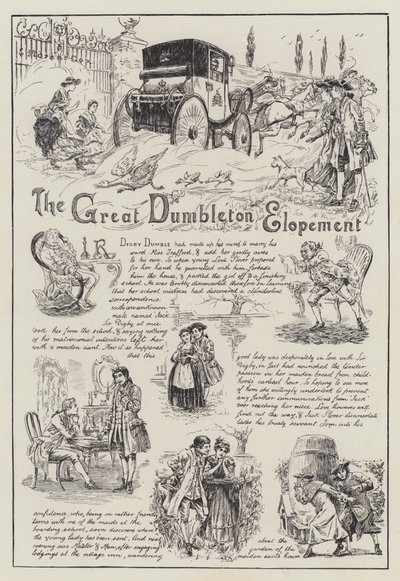 Büyük Dumbleton Kaçışı (gravür) by English School