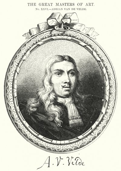 Sanatın Büyük Ustaları, Adrian Van de Velde (gravür) by English School